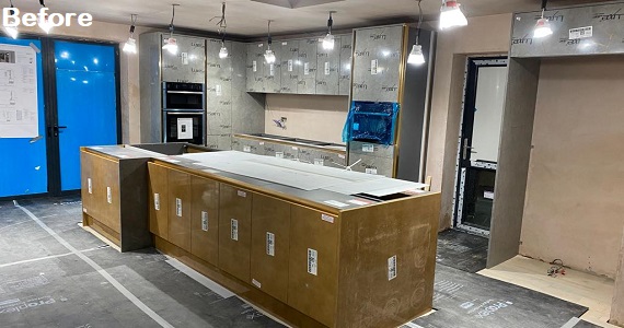 kitchen-worktops fitting and installation-before-and-after-london