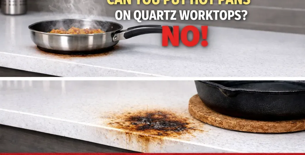 Hot pans on quartz worktops