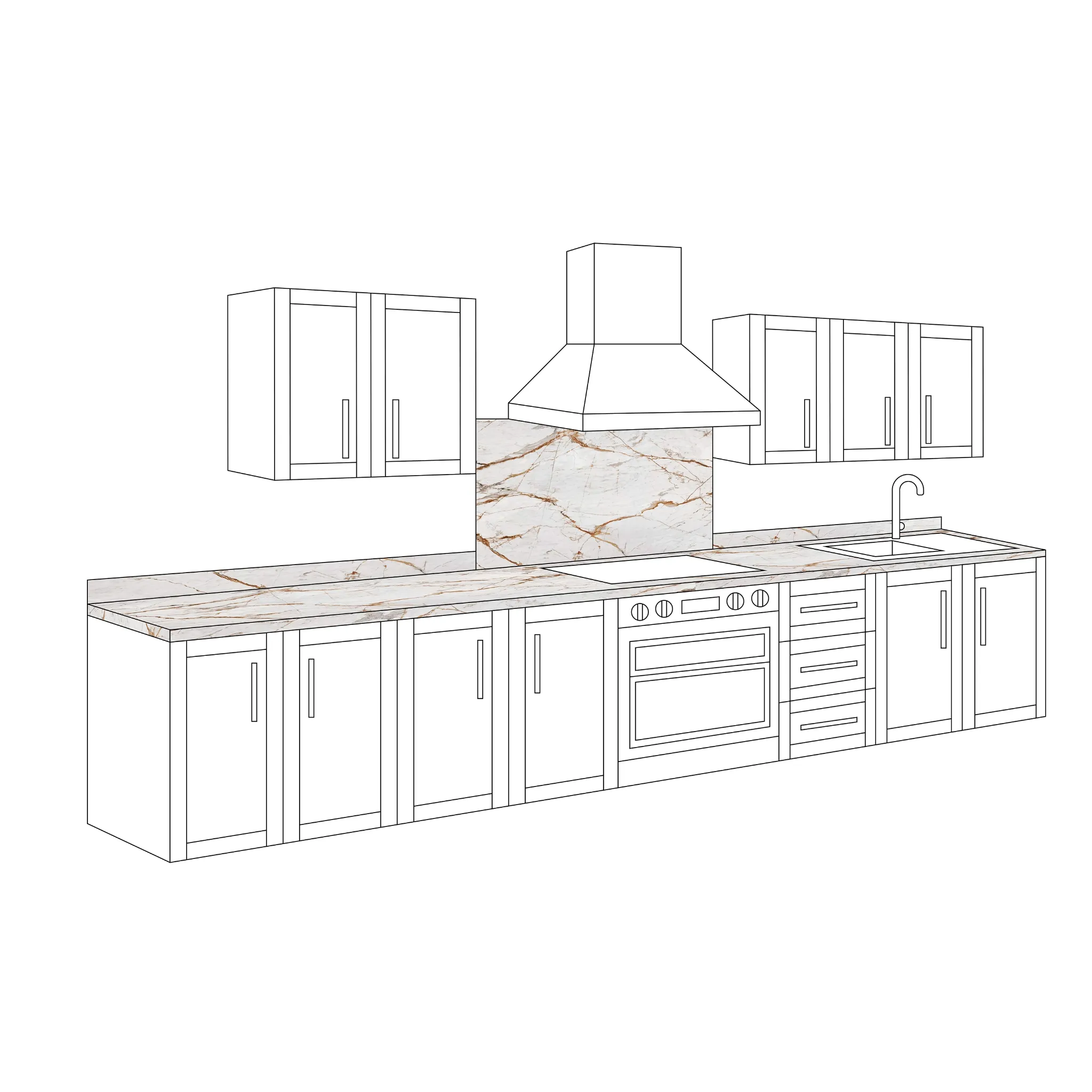 Dekton Awake small kitchen price example
