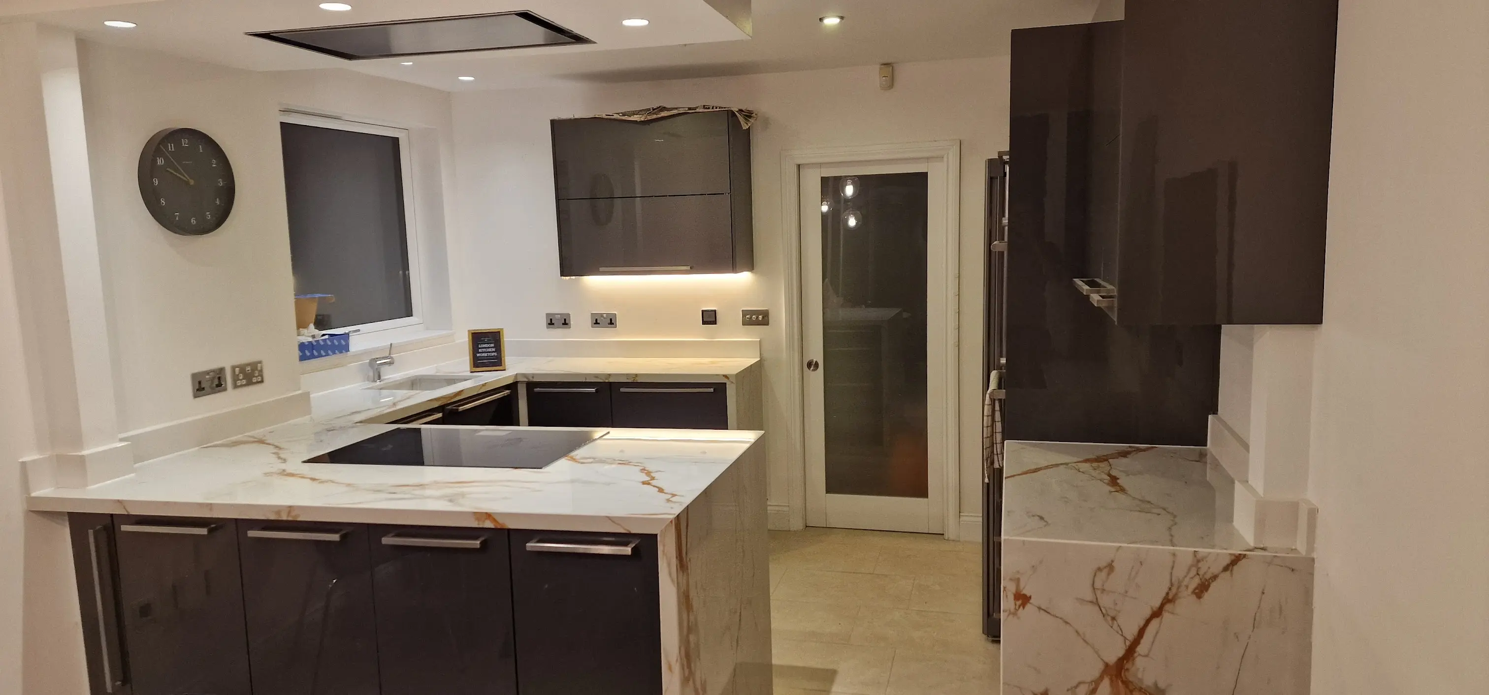 Dekton worktops installed in a contemporary Ealing kitchen