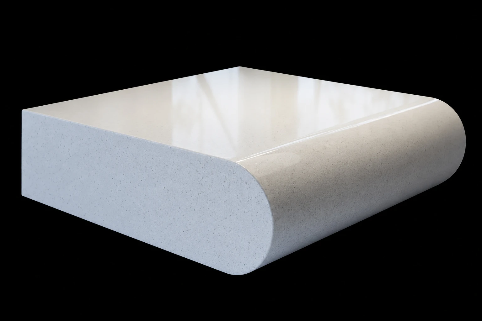 Full Bullnose kitchen worktop edge profile