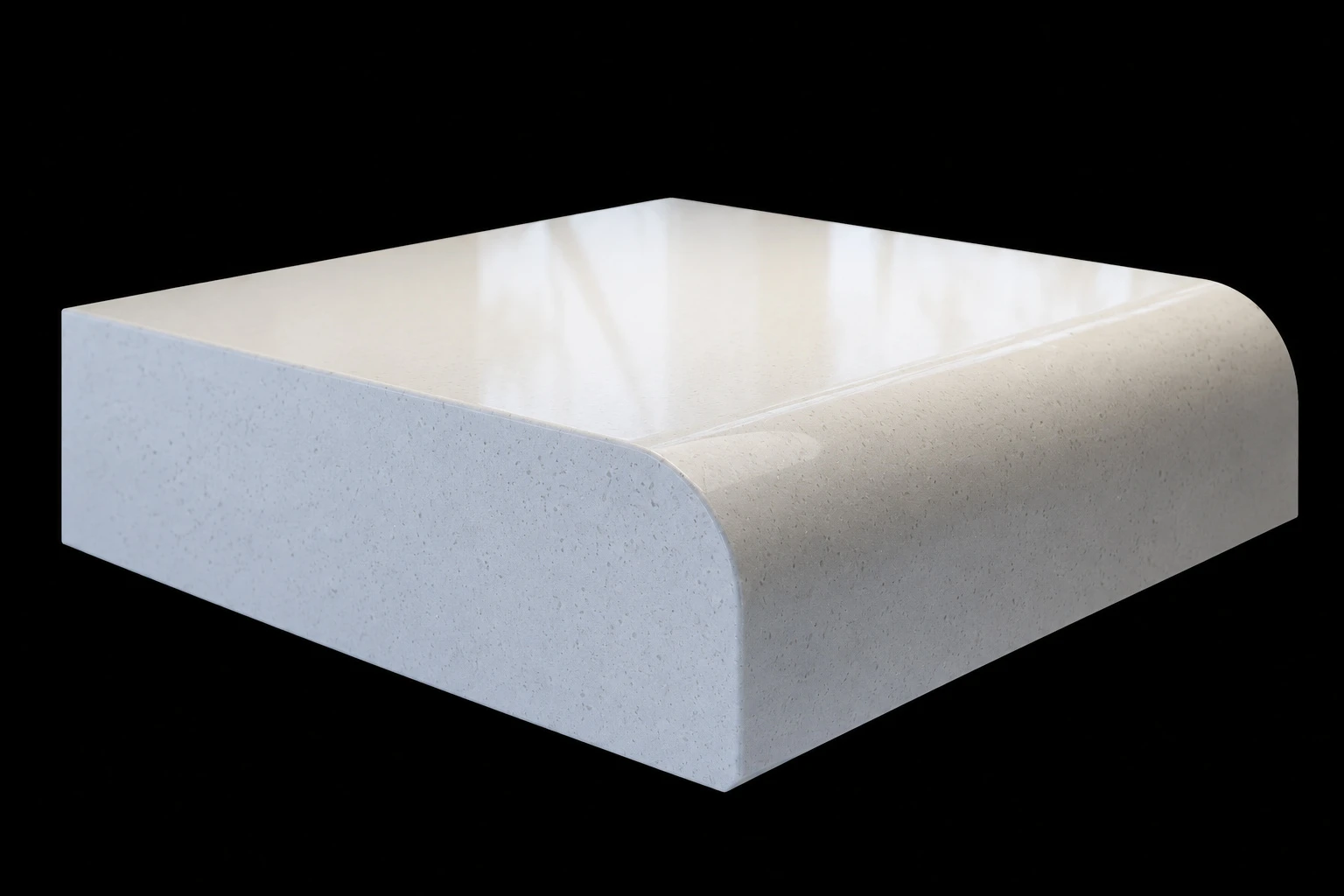 Half Bullnose kitchen worktop edge profile
