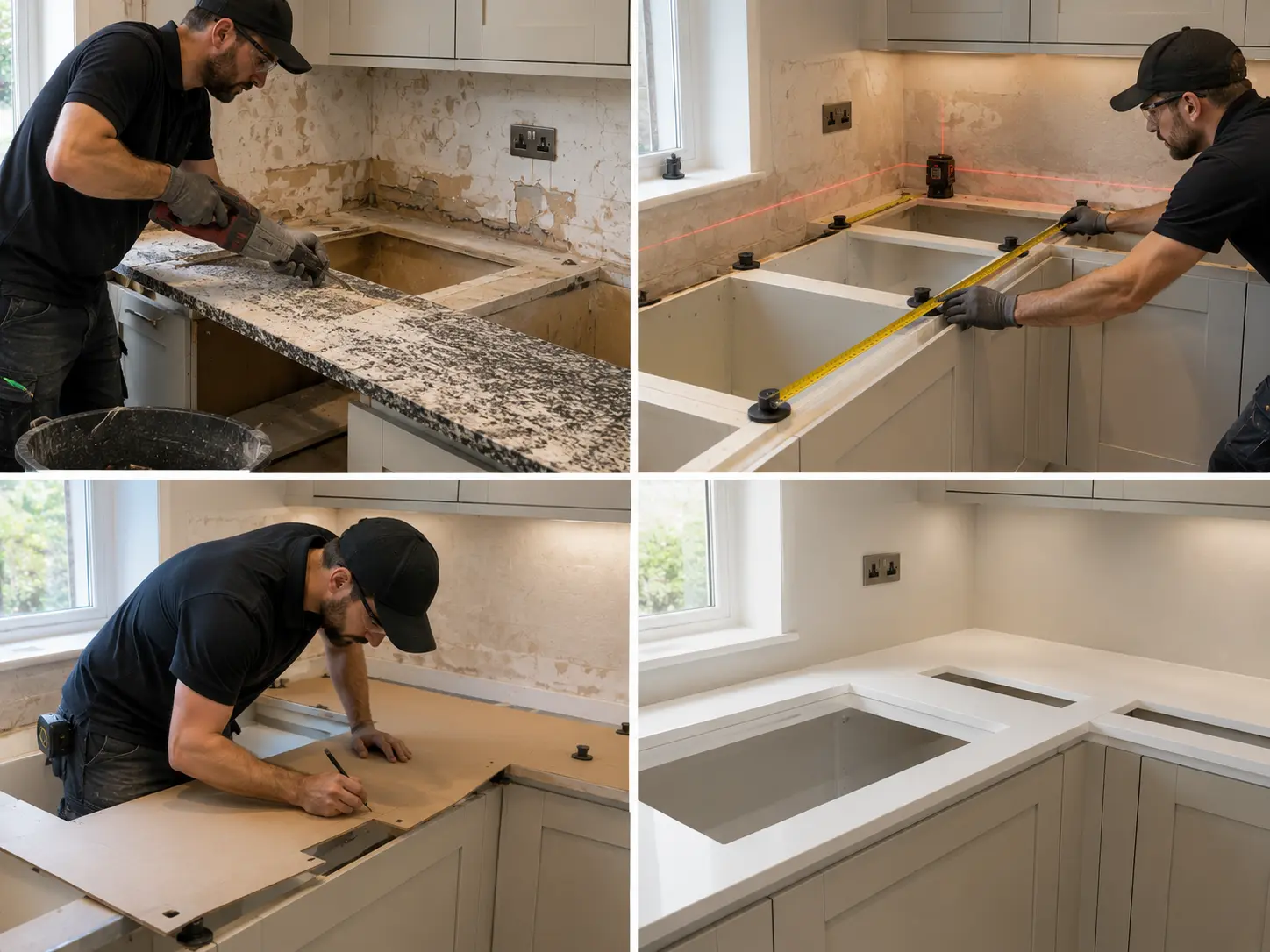 Kitchen worktop installation and fitting in Acton