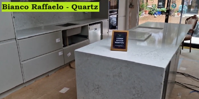 Bianco Raffaelo Quartz. Kitchen Worktops Fitting & Installation Services in Ilford. East London