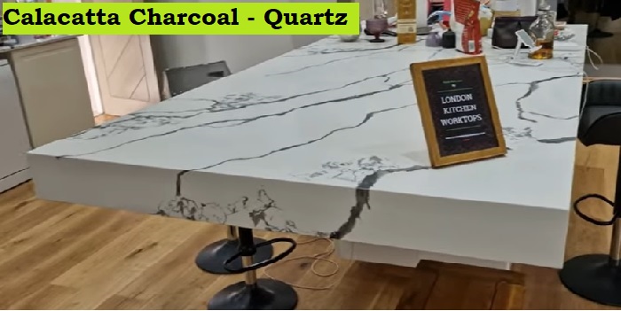 Calacatta Charcoal Quartz Kitchen Worktops Fitting & Installation Services in Slough West London