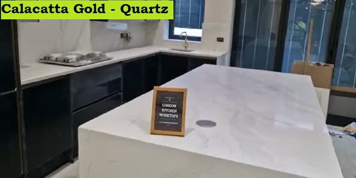 Calacatta Gold Quartz. kitchen Worktops Supply, Replacement & Installation Knightsbridge & Mayfair