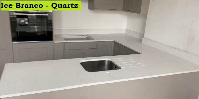 Ice Branco Quartz. Kitchen Worktops Supply, Replacement & Installation Services in Croydon