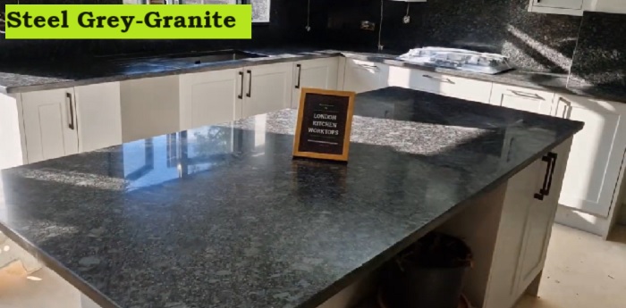 Steel Grey Granite. Kitchen Worktops Fitting & Installation Services in Ilford East London